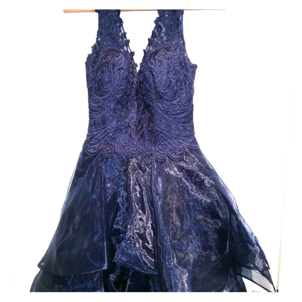 Camille navy blue formal dress